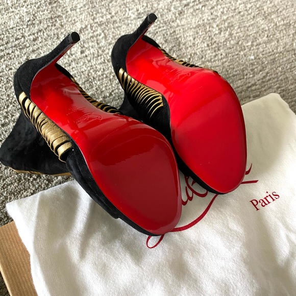 Christian Louboutin Miss Circus 120 Suede Heels - Picture 9 of 11